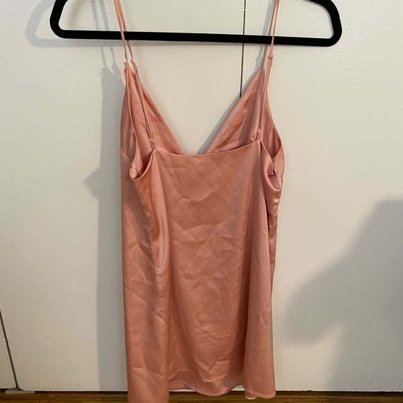 Pink Silk Slip Dress - Size 2/4 - Picture 3 of 3